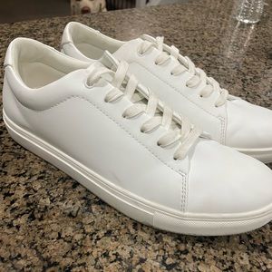 Selling three white tennis shoes- only worn once